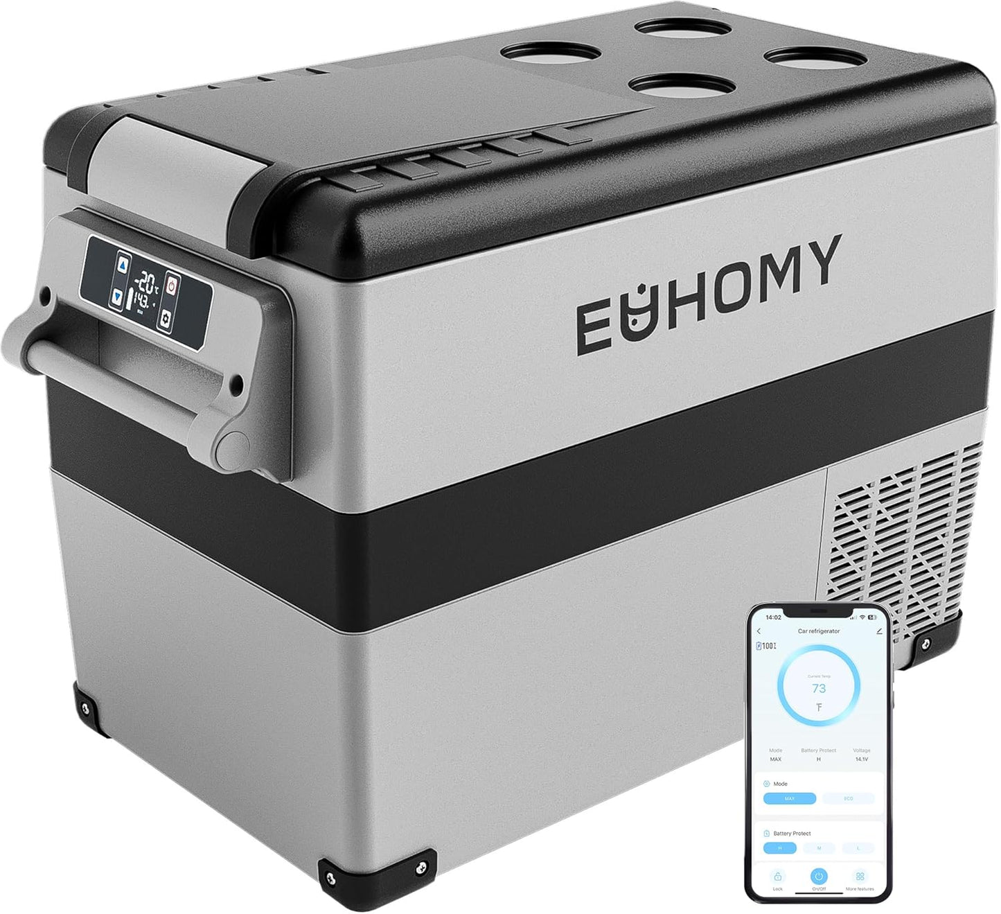 EUHOMY Portable 12V Fridge & Freezer - Perfect for Travel!