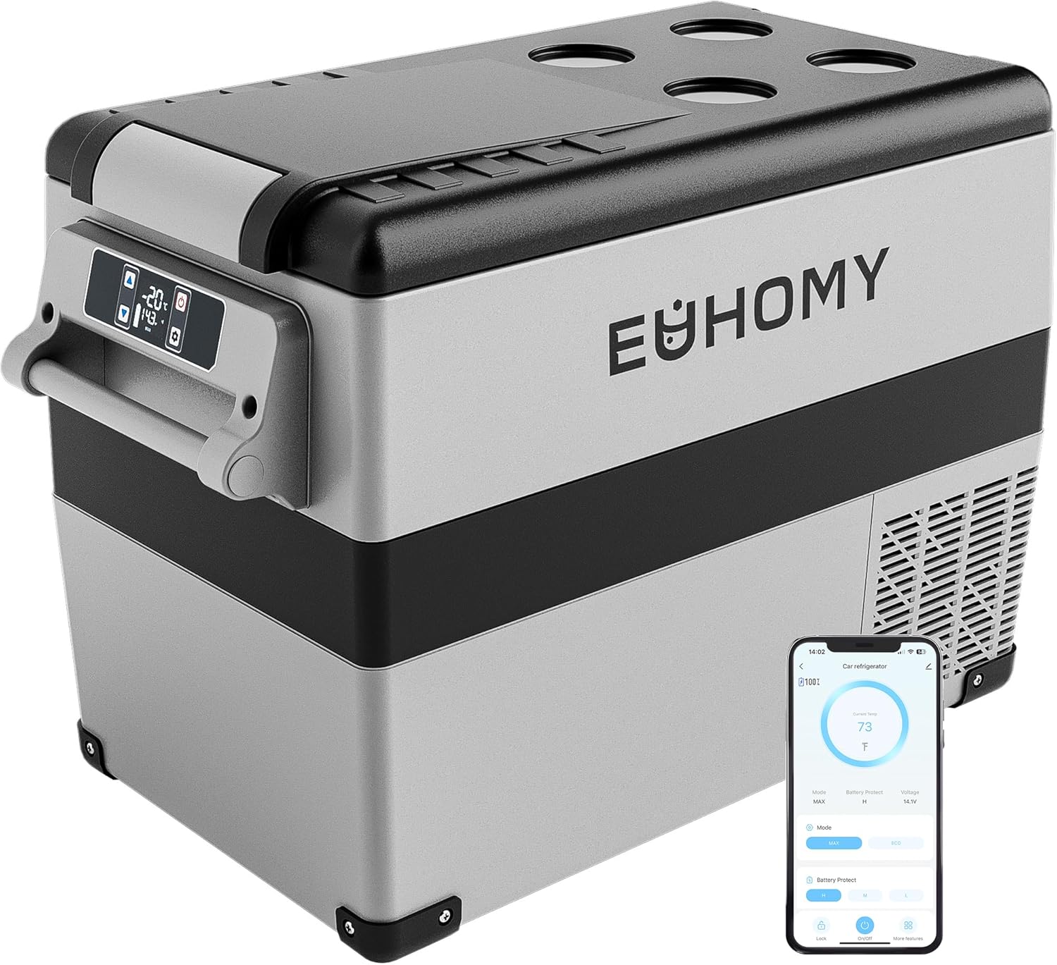 EUHOMY Portable 12V Fridge & Freezer - Perfect for Travel!