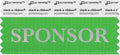 Sponsor Badge Ribbons with Adhesive, 3-1/2 in x 1-5/8 in - Quick Role