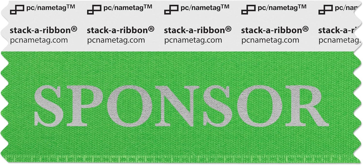 Sponsor Badge Ribbons for Quick Identification at Events