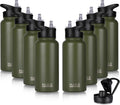 HASLE OUTFITTERS 32 oz Insulated Water Bottle - Keeps Drinks Cold 24h