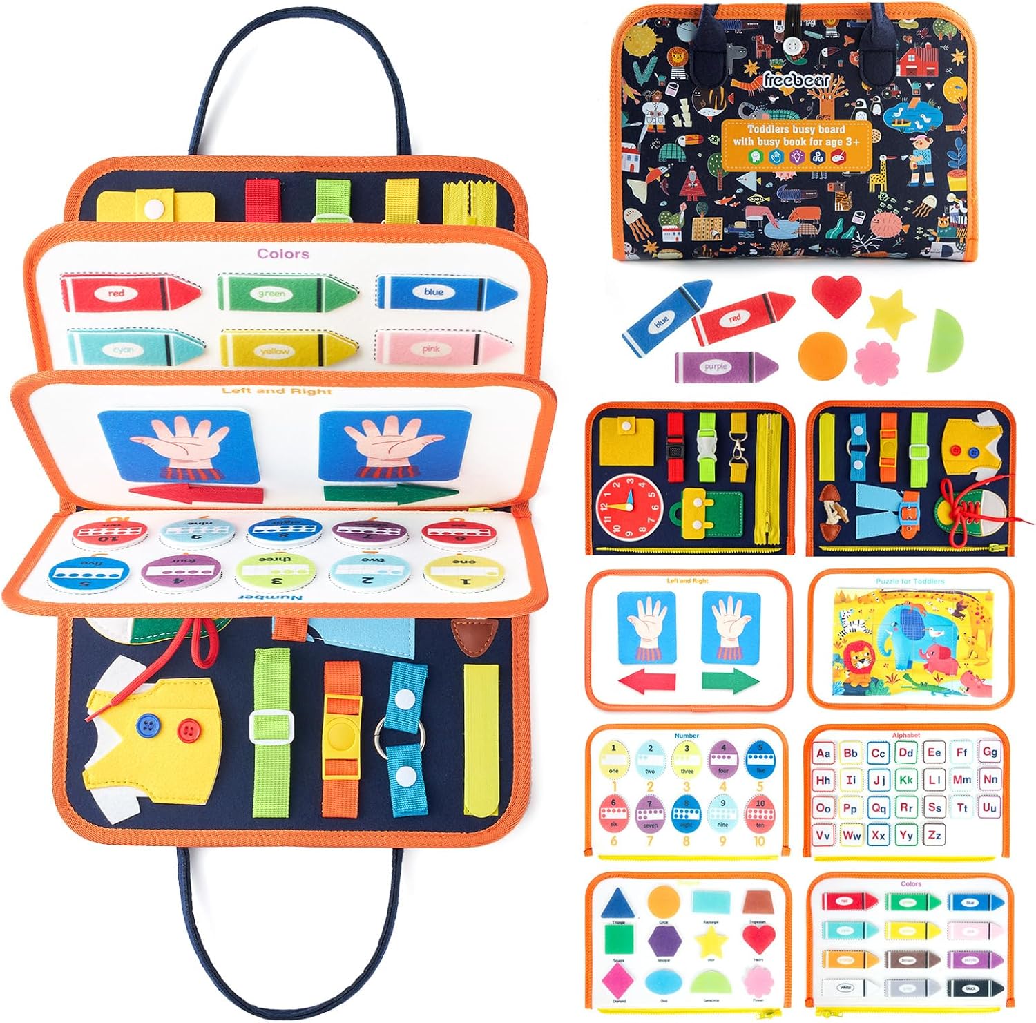 Montessori Busy Board - Educational Toddler Toy