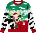 Boys Ugly Christmas Sweater LED Light Up Sweatshirt - Soft Acrylic