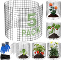 MWELLEWM Plant Protectors for Outdoor Plants - 15Pcs Metal Cages