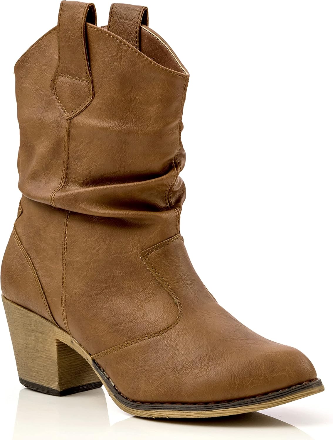 Modern Western Cowboy Distressed Boot for Women - Stylish Fit