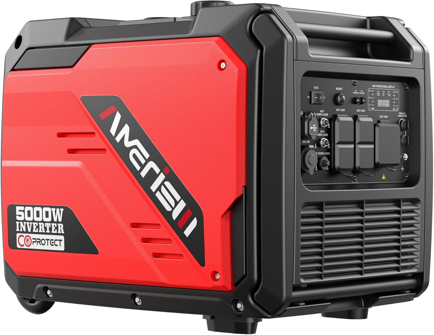 Portable Inverter Generator 5000W with CO Sensor for Safety