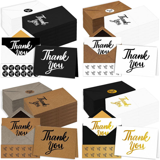 600 PCS Thank You Cards with Envelopes for Every Occasion