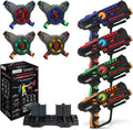 ArmoGear Laser Tag Guns with Vests Set of 4 - Family Multiplayer Fun