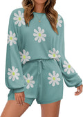 Ekouaer Knit Pajamas Set for Women Lounge Wear Sets - Cozy Casual