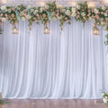 40ft x 10ft White Tulle Backdrop Curtains for Parties - Elegant Sheer