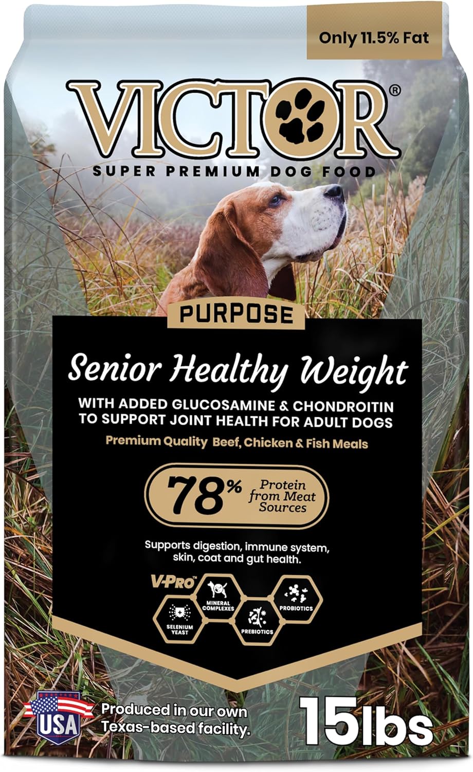 VICTOR Super Premium Dog Food for Senior Healthy Weight Management