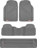 3-Row Heavy Duty Rubber Floor Mats & Liners Gray - Full Interior