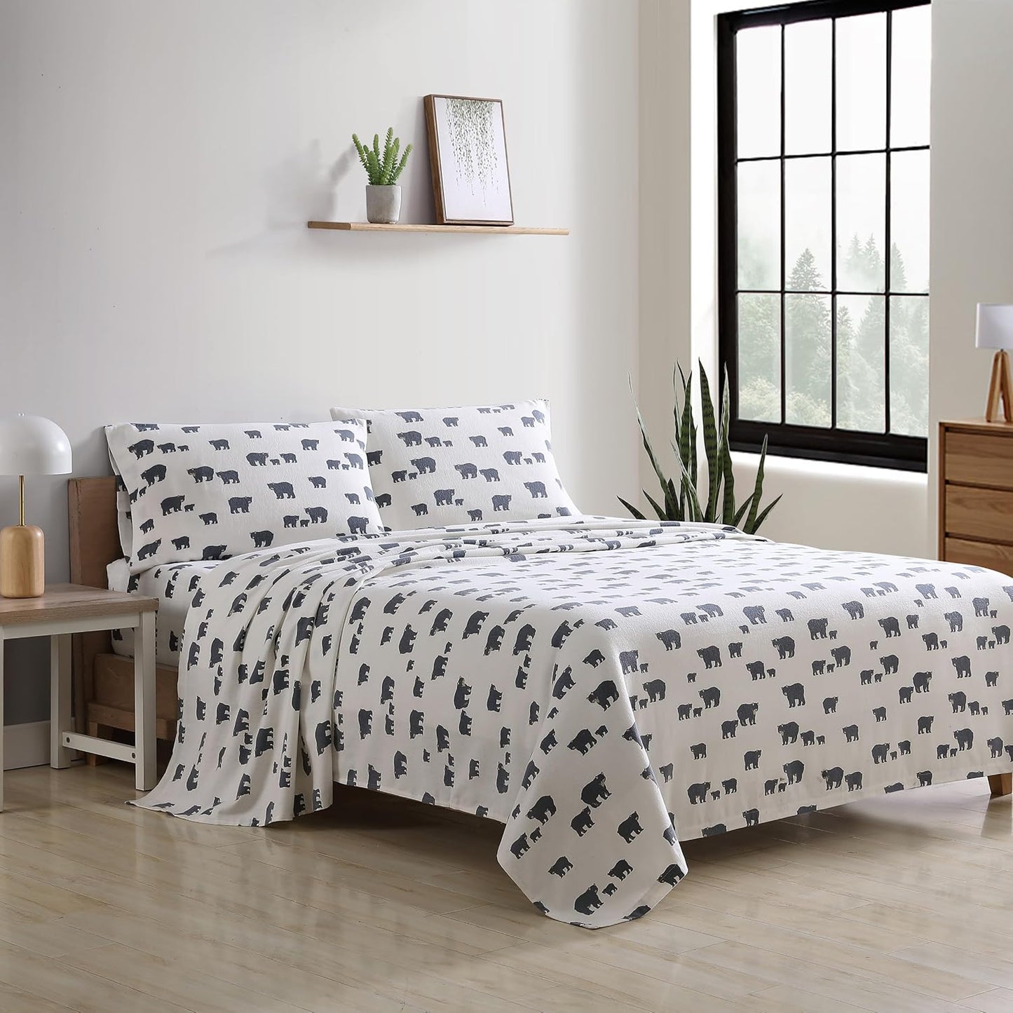 Eddie Bauer Full Cotton Flannel Bedding Set for Cozy Comfort