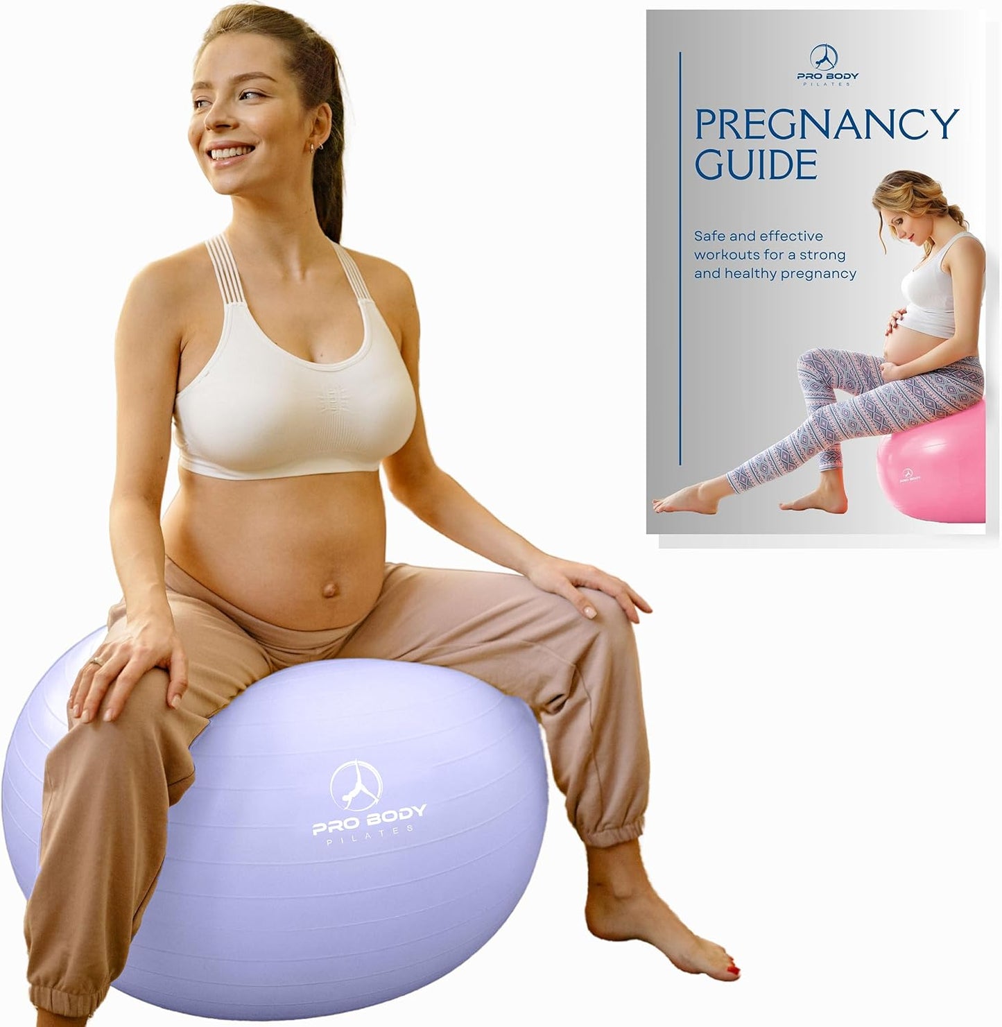 ProBody Pilates Pregnancy Ball - Essential Yoga Ball for Moms