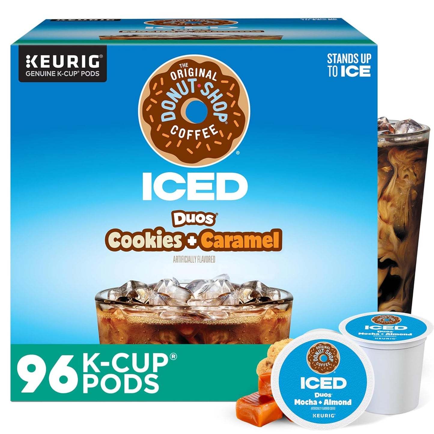 The Original Donut Shop Iced Duos Cookies + Caramel Coffee Pods
