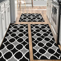 Kitchen Mats for Floor 3 Piece Set - Non-Slip Washable Runner Rugs