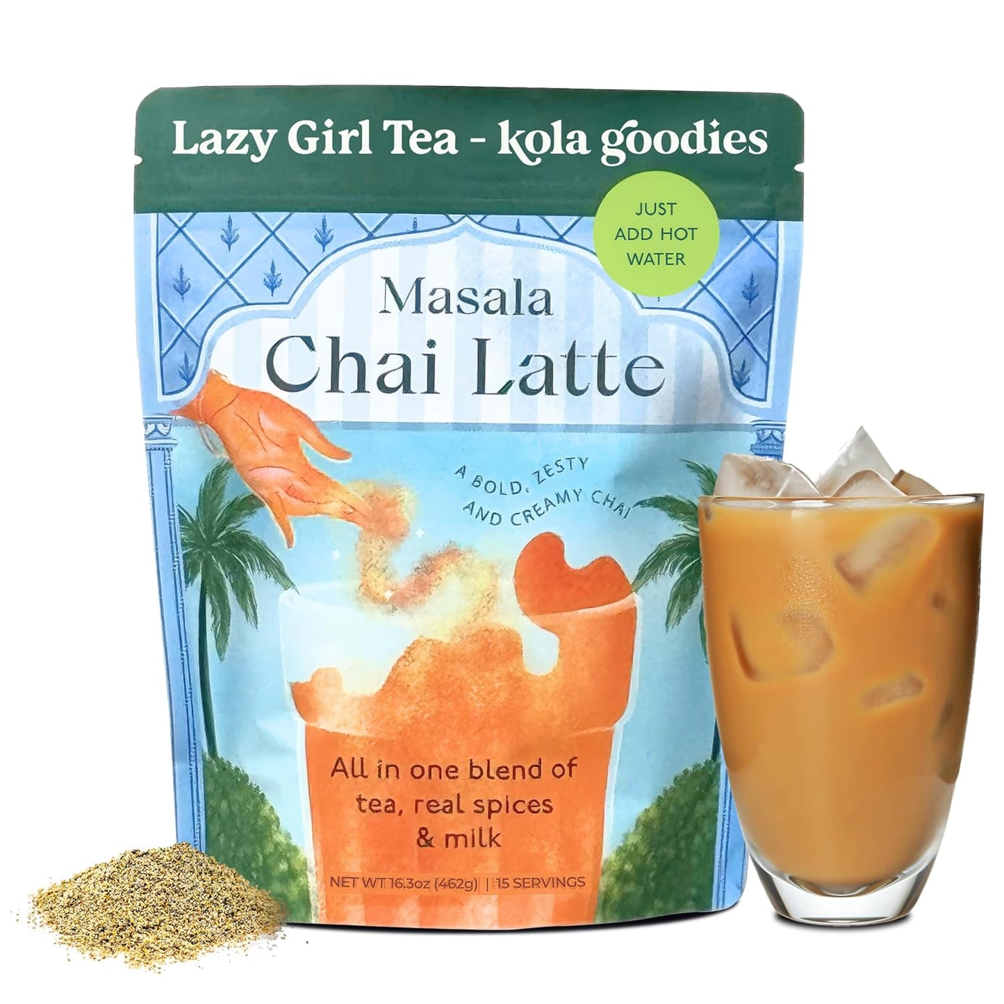 Kola Goodies Lazy Girl Tea Masala Chai Powder for Instant Chai