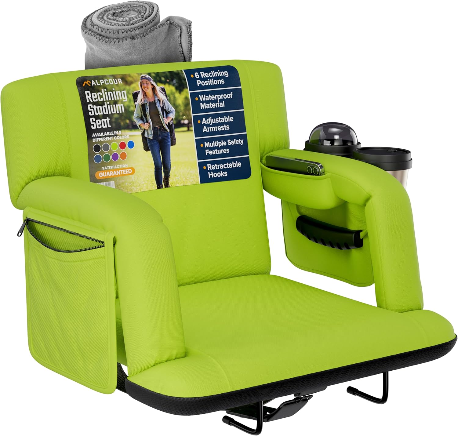 Reclining Stadium Seats with Back Support for Ultimate Comfort