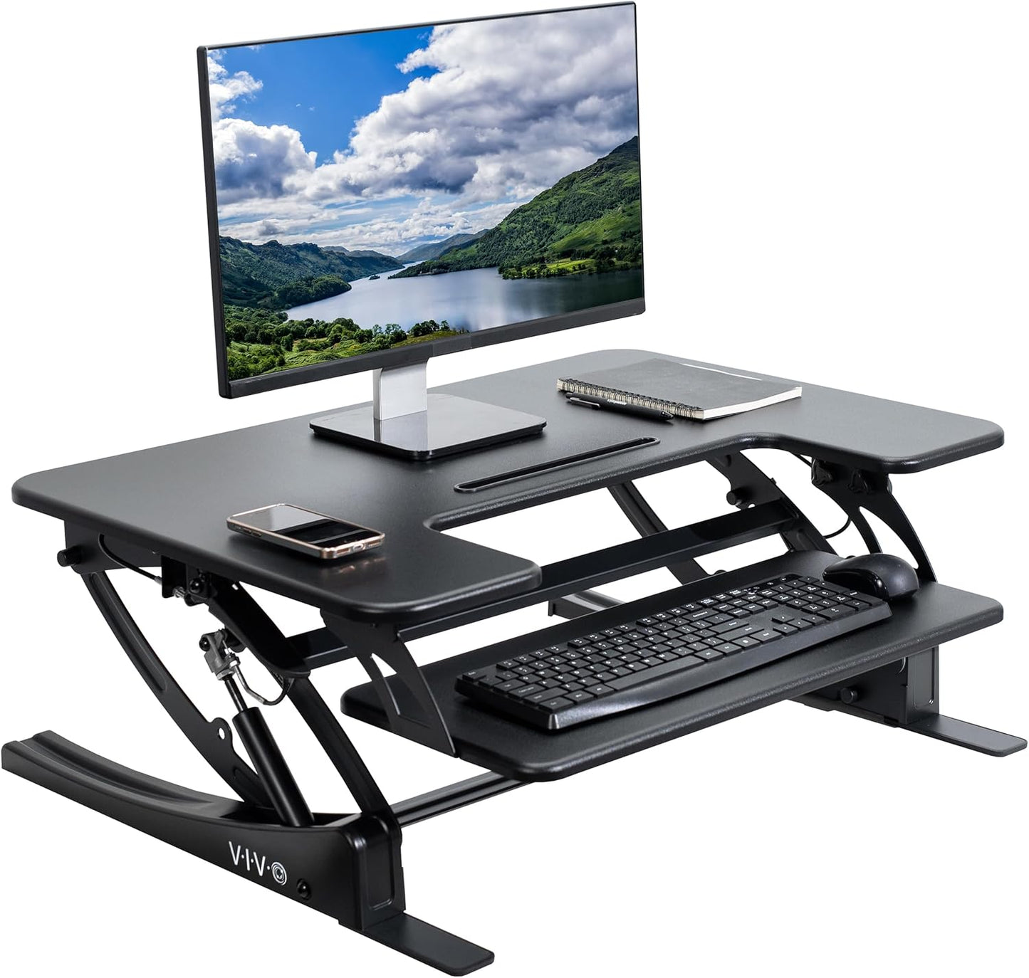 VIVO 32 Stand Up Desk Converter - Quick Sit to Stand!