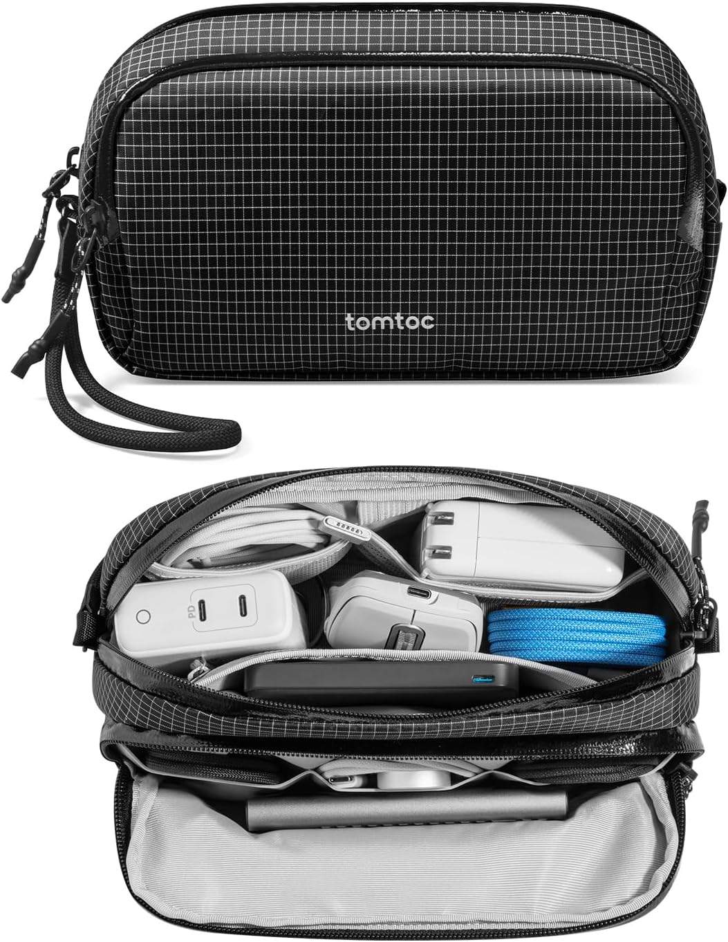 tomtoc Electronic Organizer Travel Case for Cables and Accessories