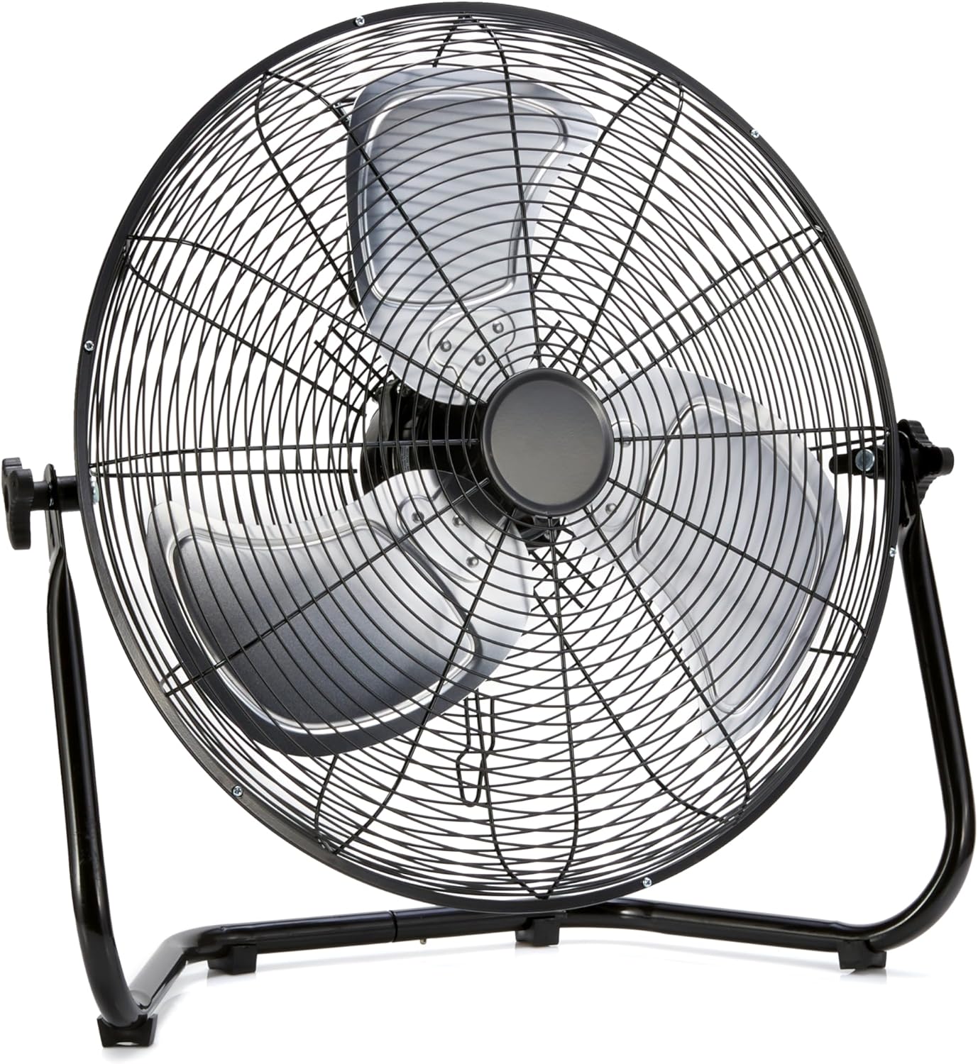 High Velocity Industrial Floor Fan with 3 Speeds and Tilt Head