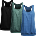 Racerback Tank Tops for Women 3 Pack - Loose Fit Athletic Tanks