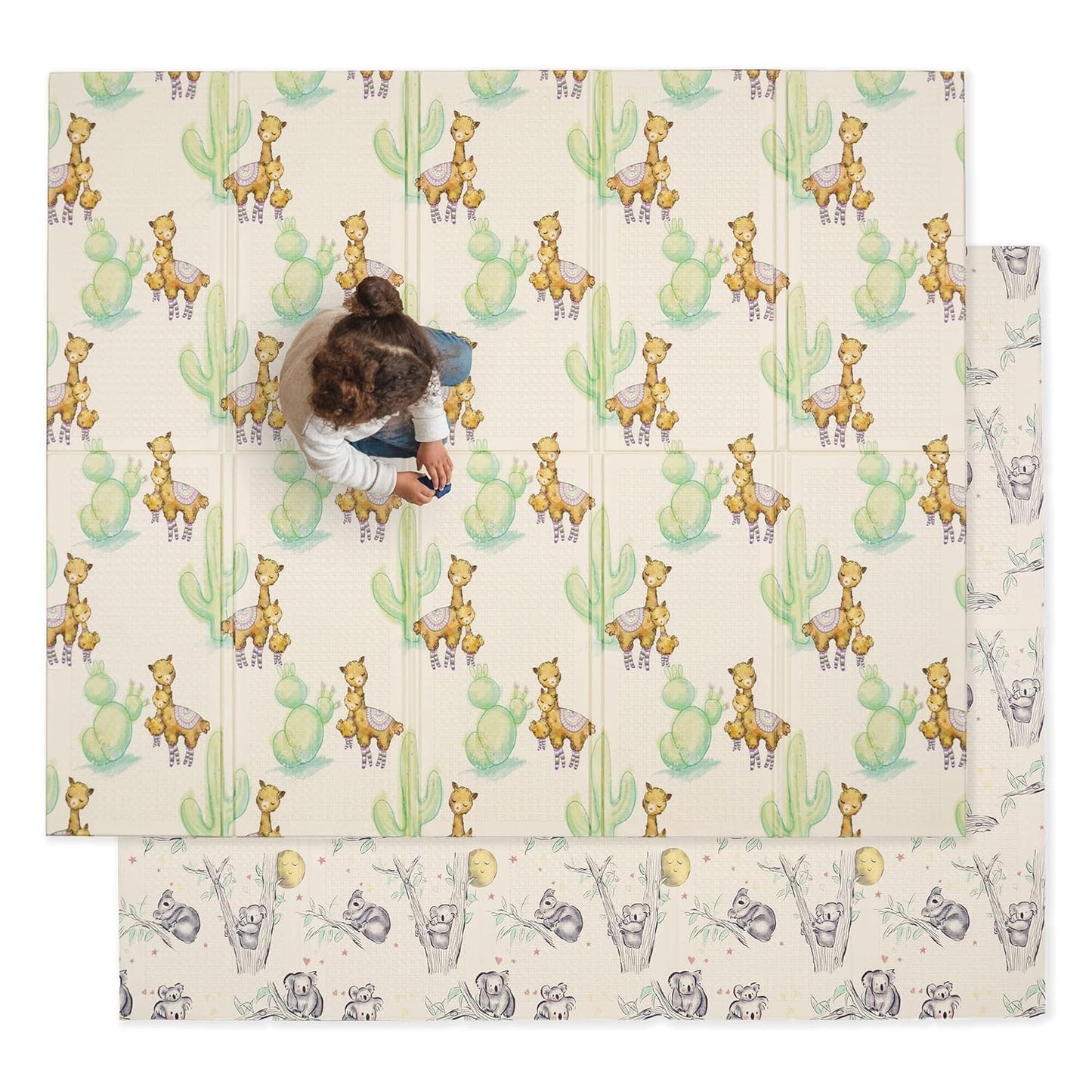 Large Folding Foam Play Mat for Infants and Toddlers - 70 in