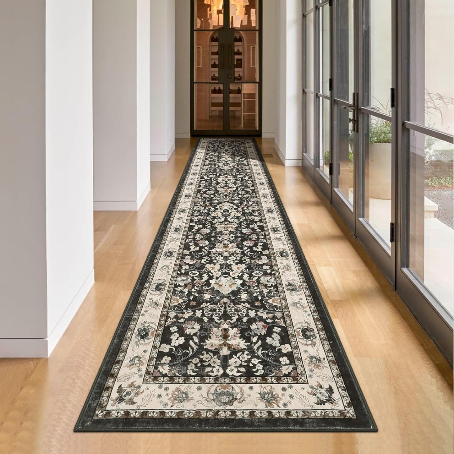 LOKHOM Washable Runner Rug 2x10 Non-Slip Vintage Farmhouse Style