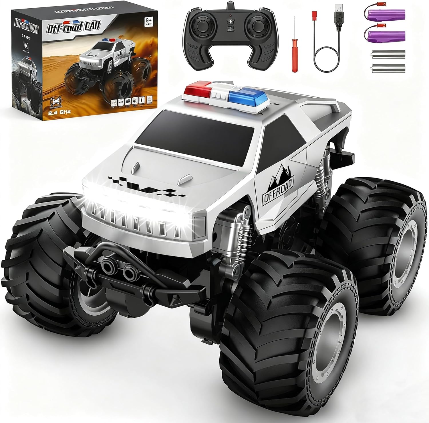 Remote Control Car for Boys 4-7, All Terrain Fun Truck