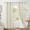 Linen Blackout Curtains for Living Room Narrow Window - Total