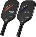 Pickleball Paddles Set of 2 - Carbon 3K T700 Pro Paddles for Spin