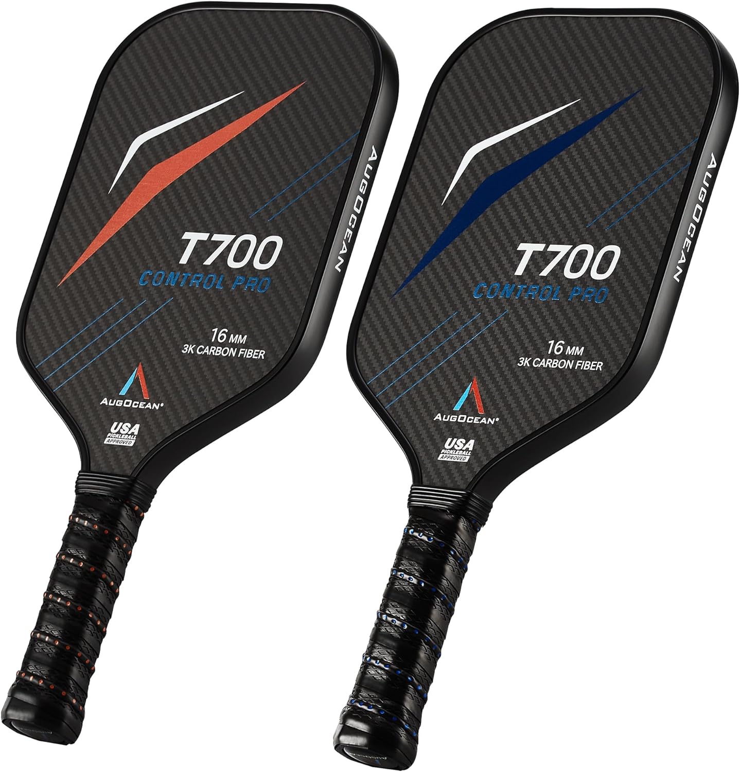 Pickleball Paddles Set of 2 with Carbon Fiber Surface Technology