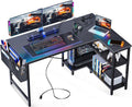 ODK 48 Inch L Shaped Gaming Computer Desk - Compact Corner Workstation