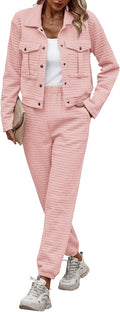 Womens Two Piece Tracksuit Set - Cozy Fall 2025 Shacket & Pants