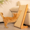 Sisal Cat Scratcher Ramp L Shape 24.8in - Versatile Indoor Scratching