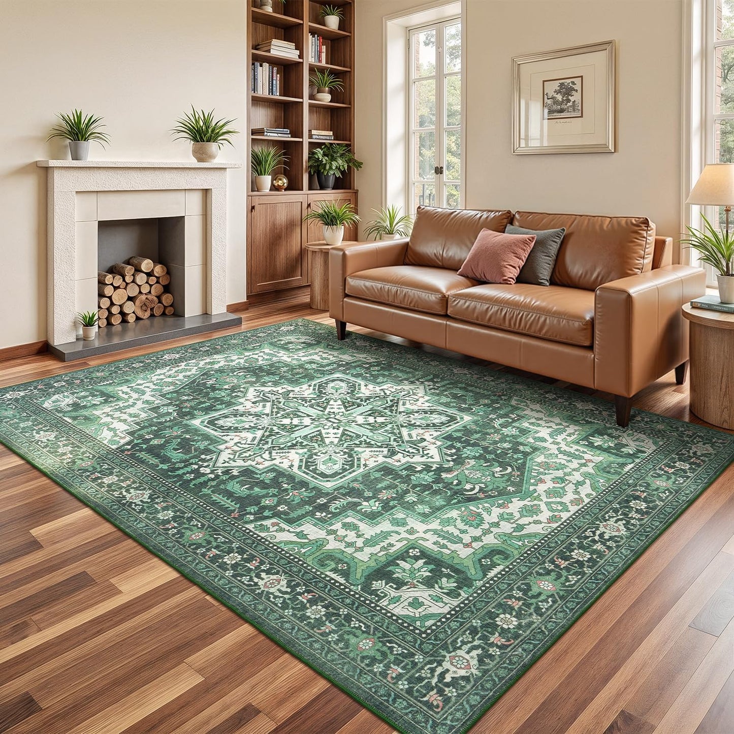 Rugflix 5x7 Area Rugs for Living Room - Vintage Soft Carpet