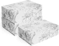 Luxury Keepsake Gift Box 3-Pack - Silver Floral Decorative Boxes