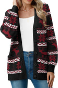Chunky Knit Cardigan Sweater Women V Neck Button Up - Warm Fall Coat