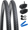 27X1 1/4 Bike Tires 27in Folding Road Tires - Smooth Urban Ride
