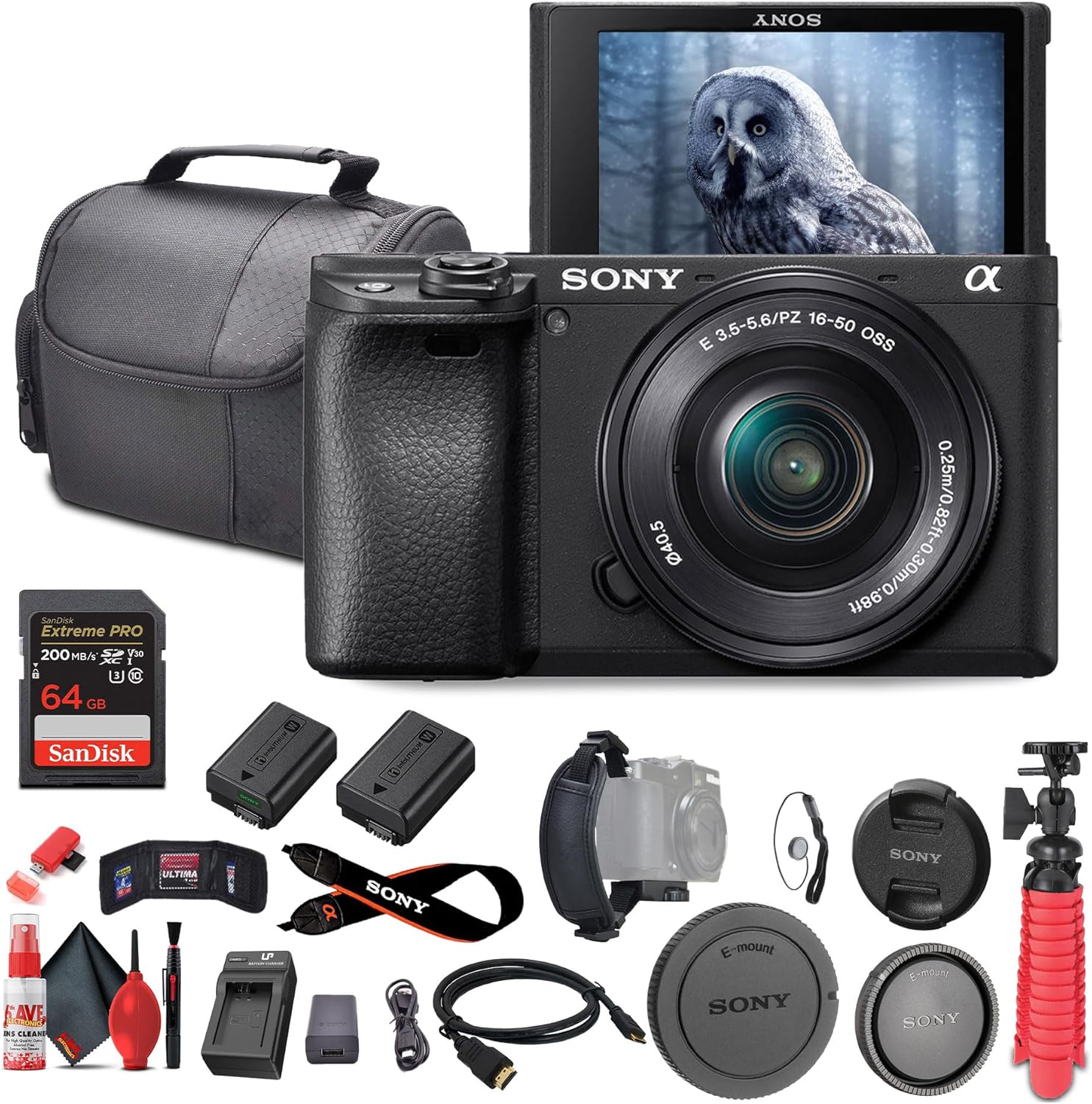 Sony a6400 Mirrorless Camera: Real-Time Eye Auto Focus