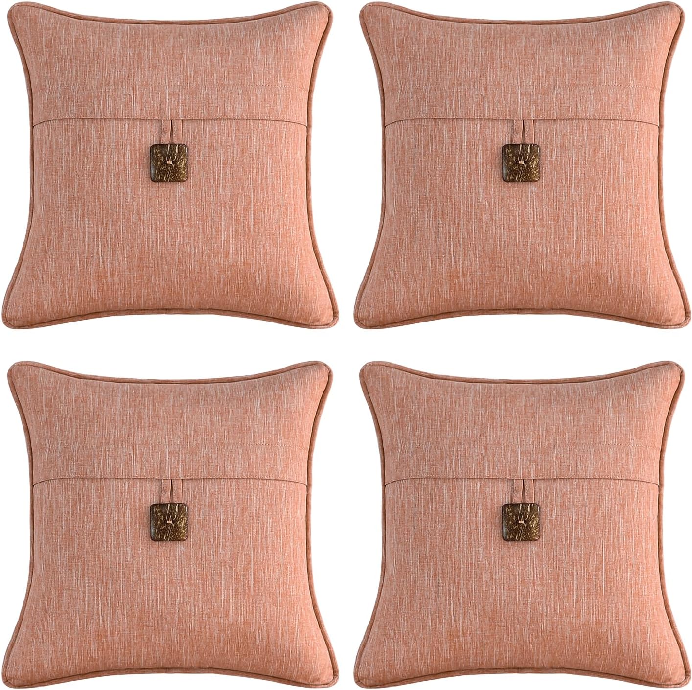 Outdoor Decorative Pillows with Coconut Button for Patio Sofa