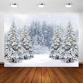 Winter Scene Backdrop Wonderland Snowflake Photography Backdrop