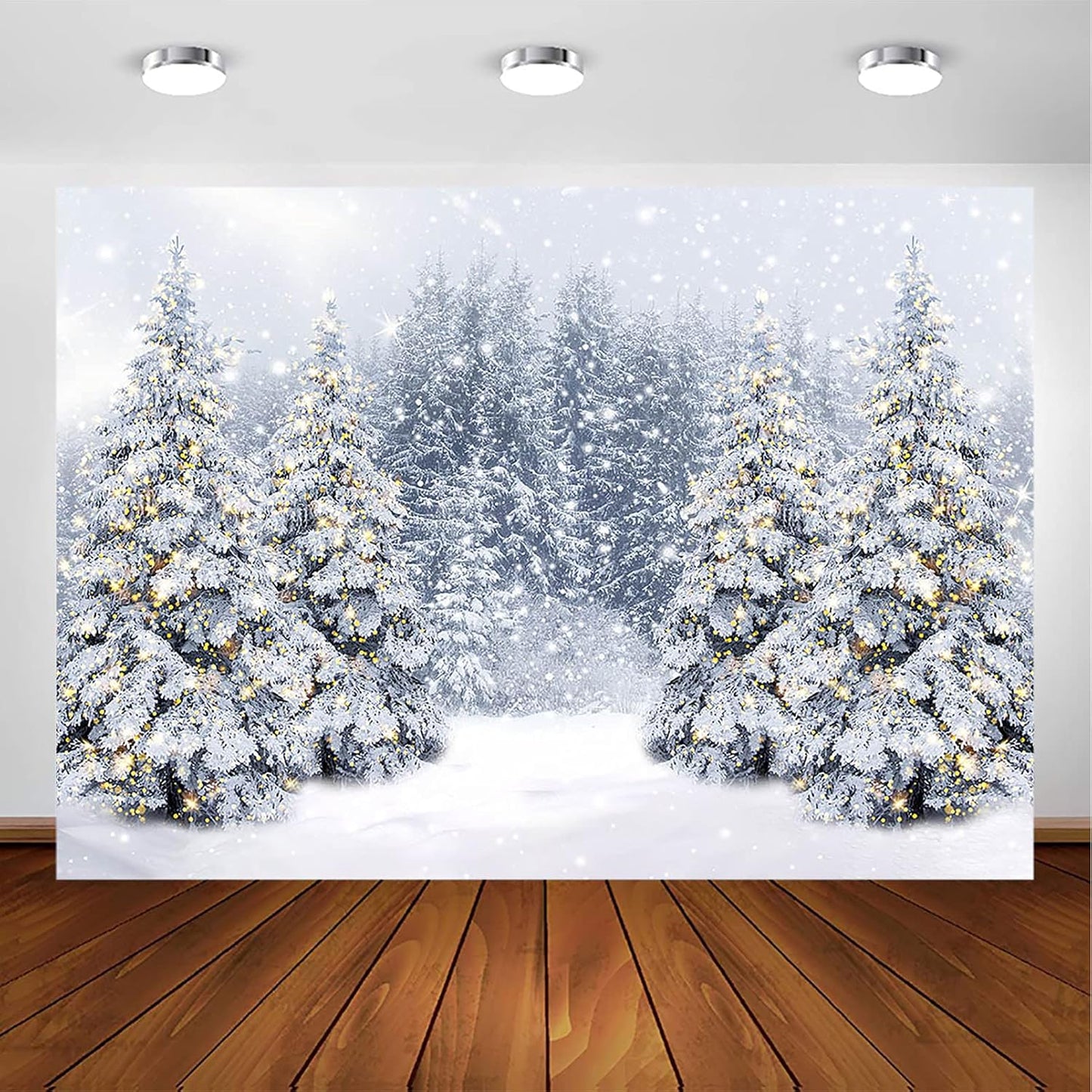 Avezano Winter Scene Backdrop for Stunning Holiday Photos