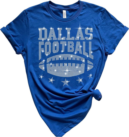 Retro Style Dallas Texas Rhinestone Fan T-Shirts for Everyone