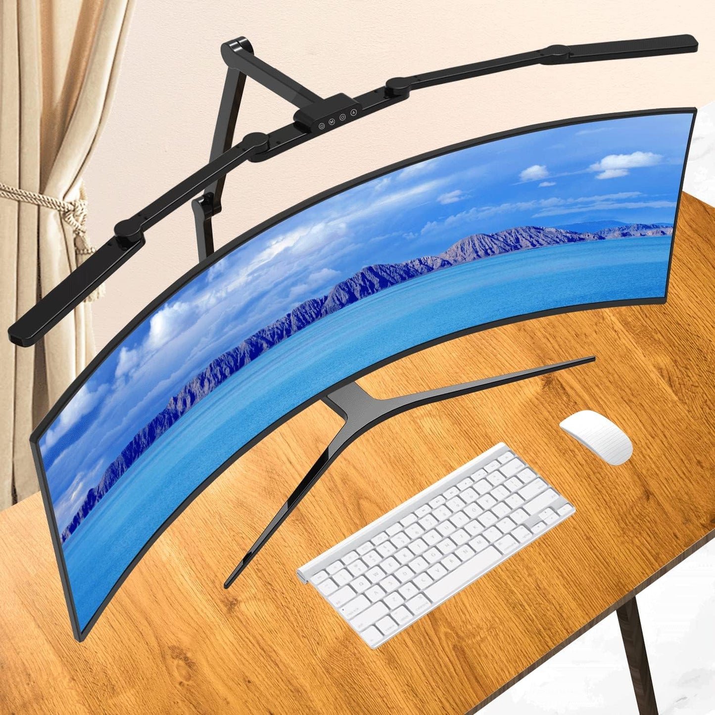 EPABINA 41.5 Transformable LED Desk Lamp - Auto Dimming for L-Shaped Desk
