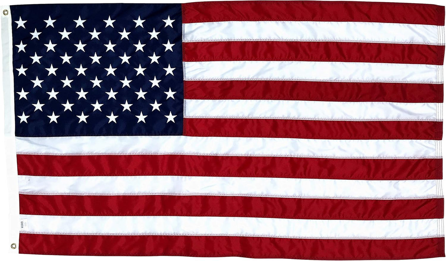 3x5 Nylon American Flag - Heavy-Duty Outdoor Flag for All Weather