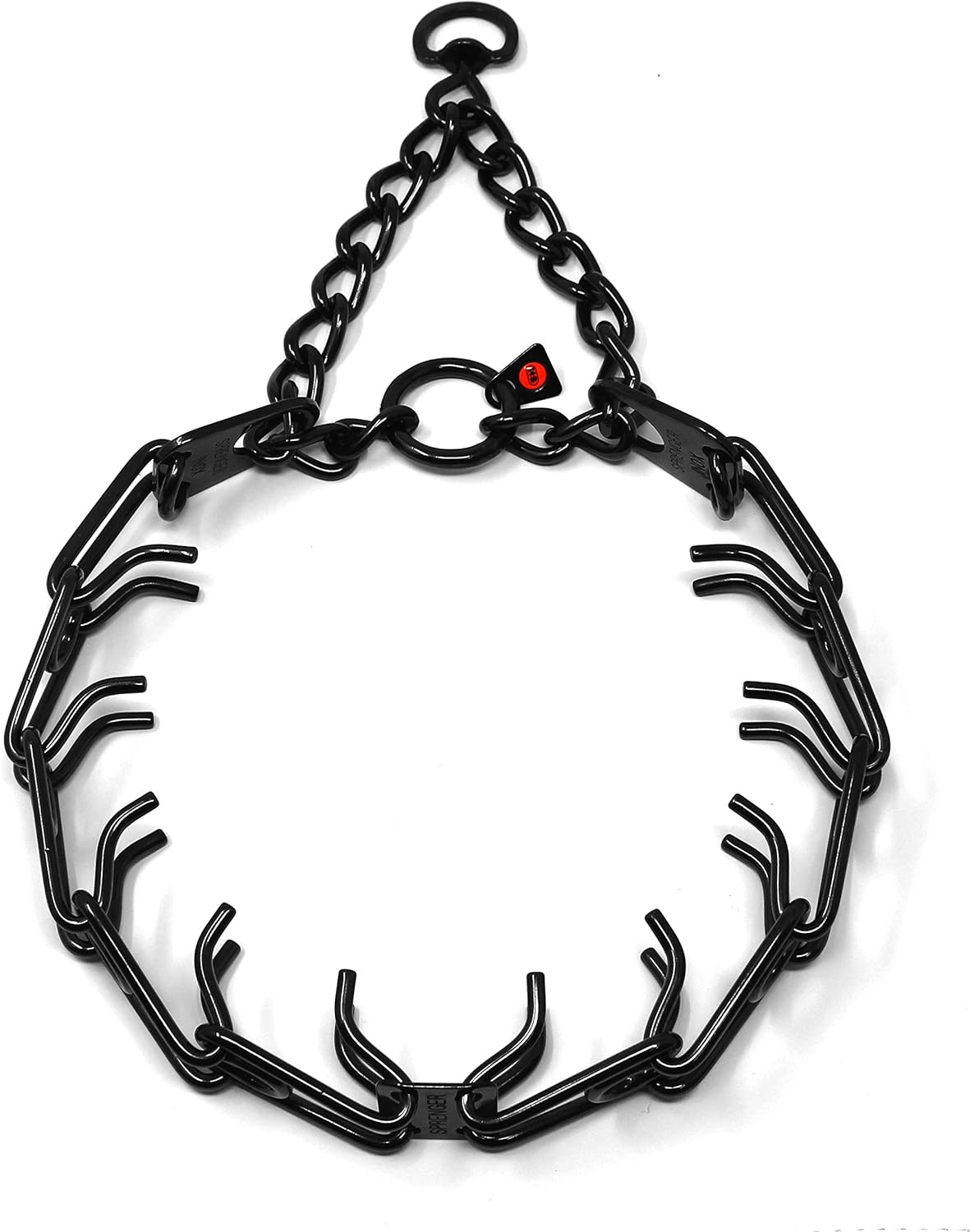 Herm Sprenger Black Stainless Steel Prong Dog Training Collar