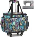 Sewing Machine Case with Wheels - Rolling Tote for Easy Transport