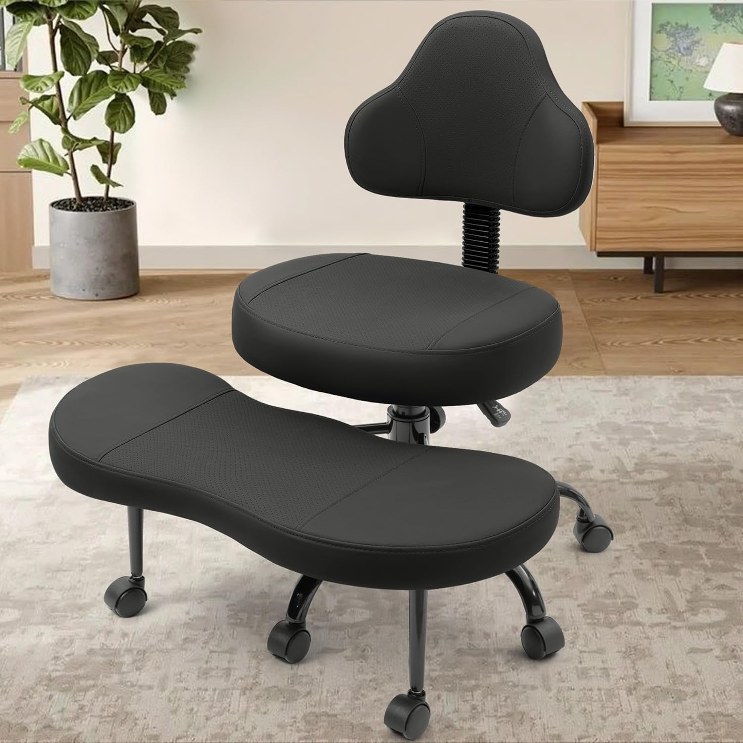 Cross Legged Office Chair for Comfort and Focus in Black