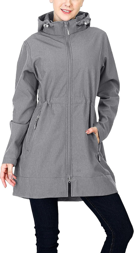 33,000ft Women's Waterproof Softshell Long Rain Jacket Review